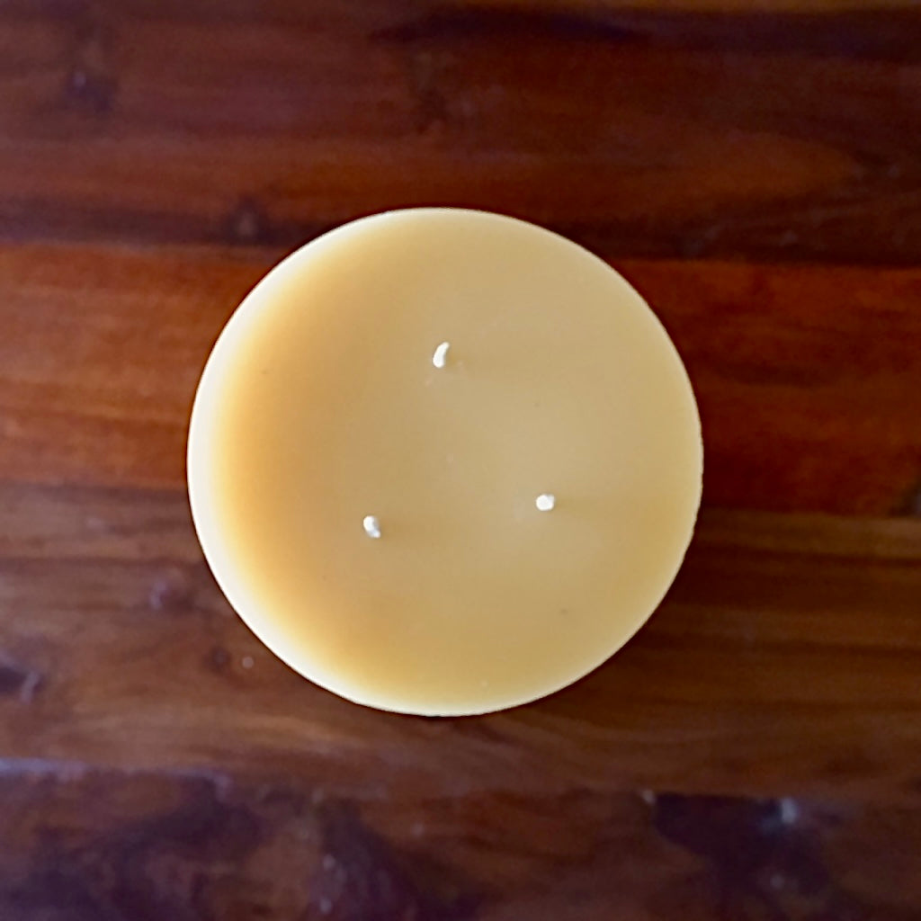 Beeswax 6X6" Pillar Candle - 3 Wick