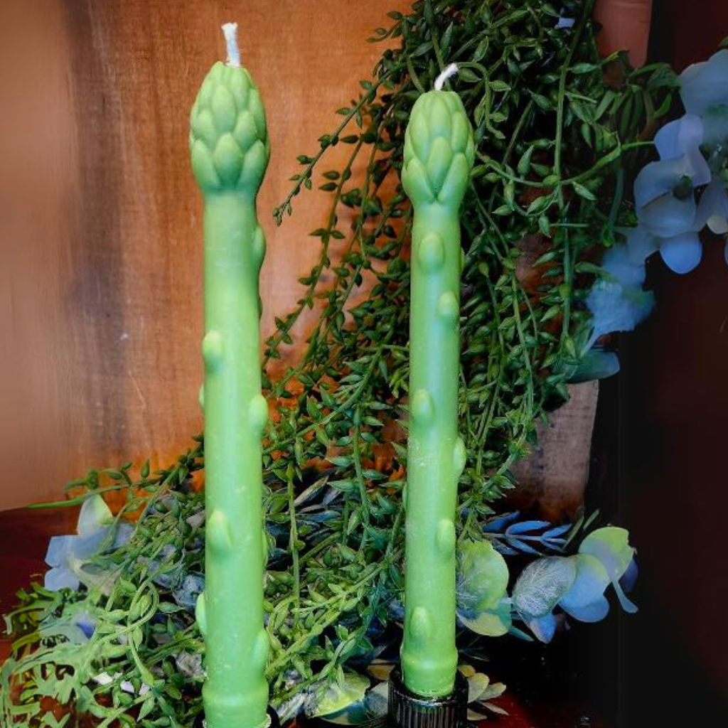 Asparagus Taper Candle