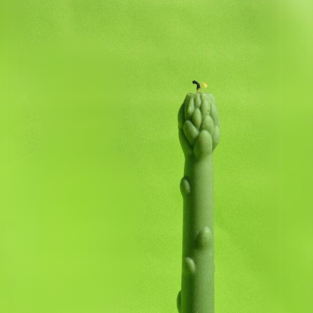 Asparagus Taper Candle