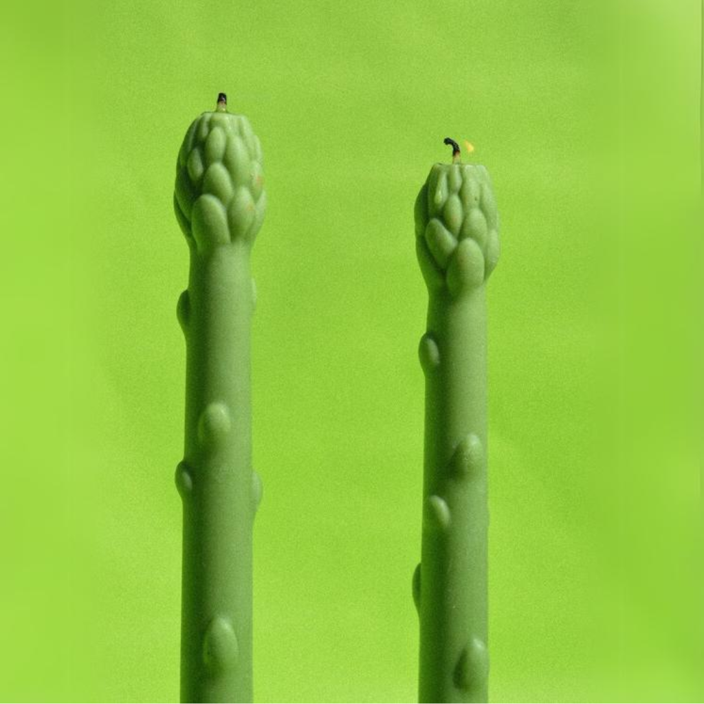 Asparagus Taper Candle