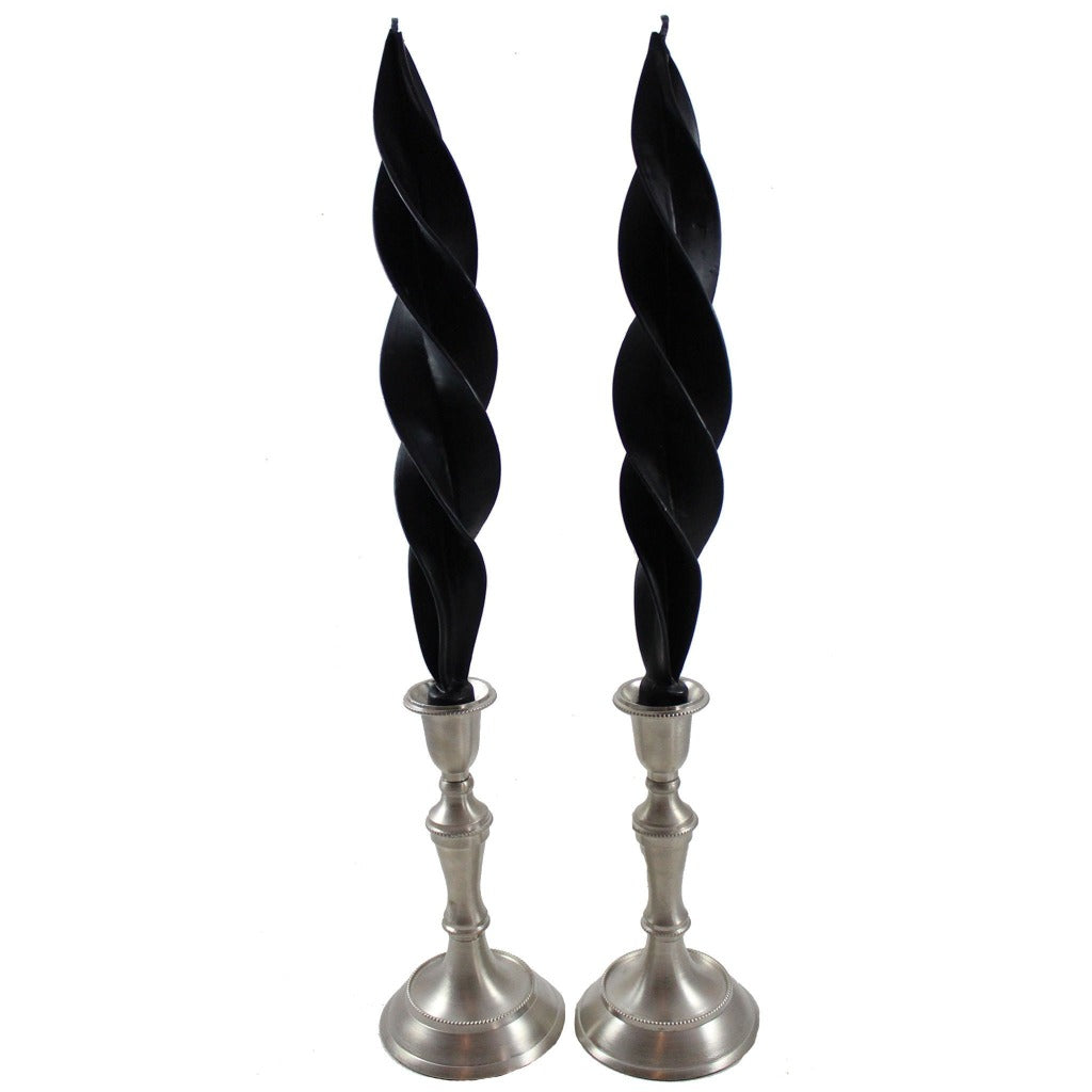 Beeswax Feather Taper Candle  - 12 inches