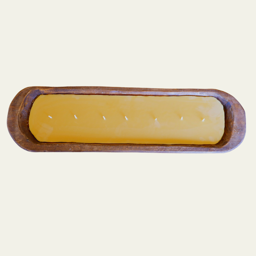 Beeswax Filled Wooden Bowls