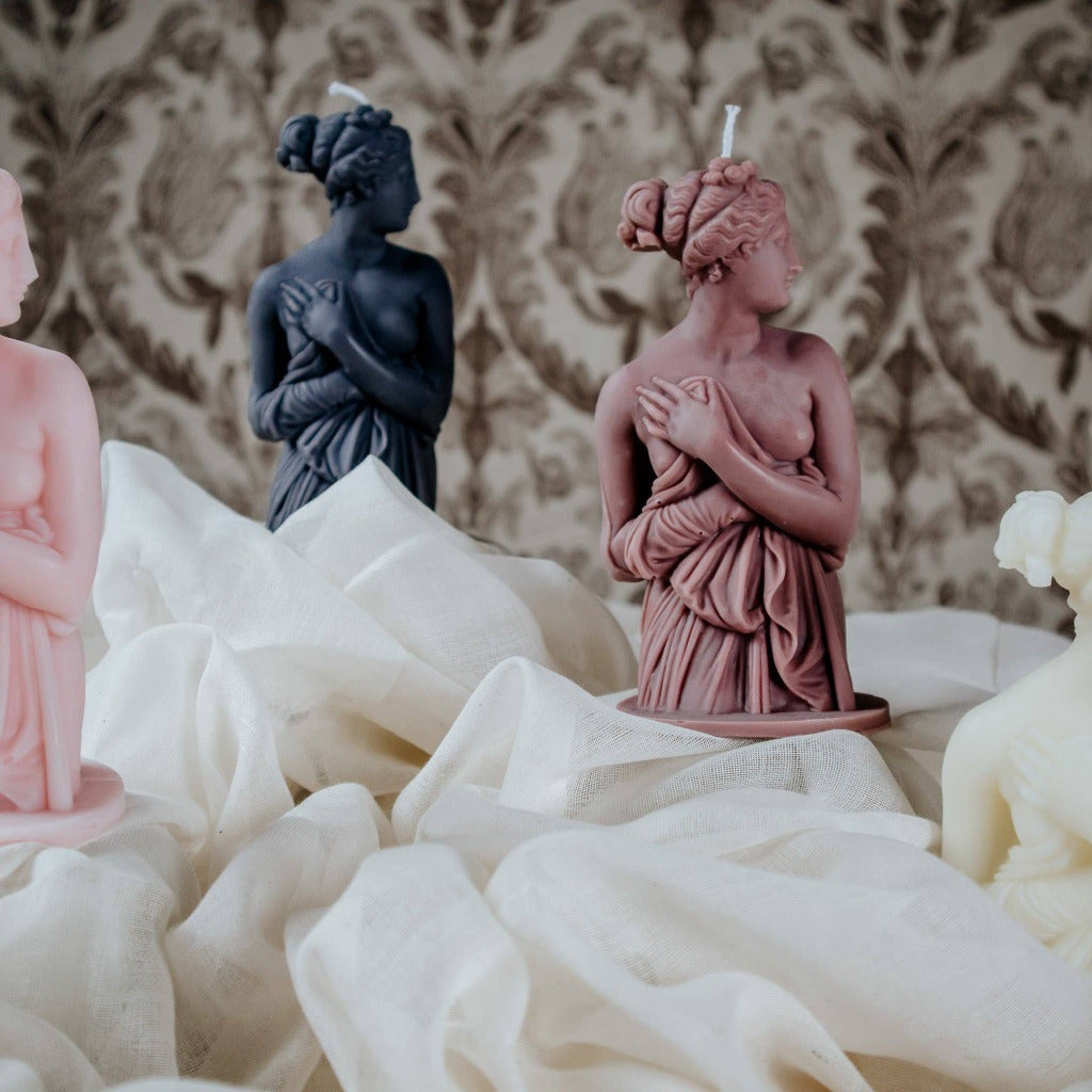 Beeswax & Soy Wax Blended Goddess Pillar Candle