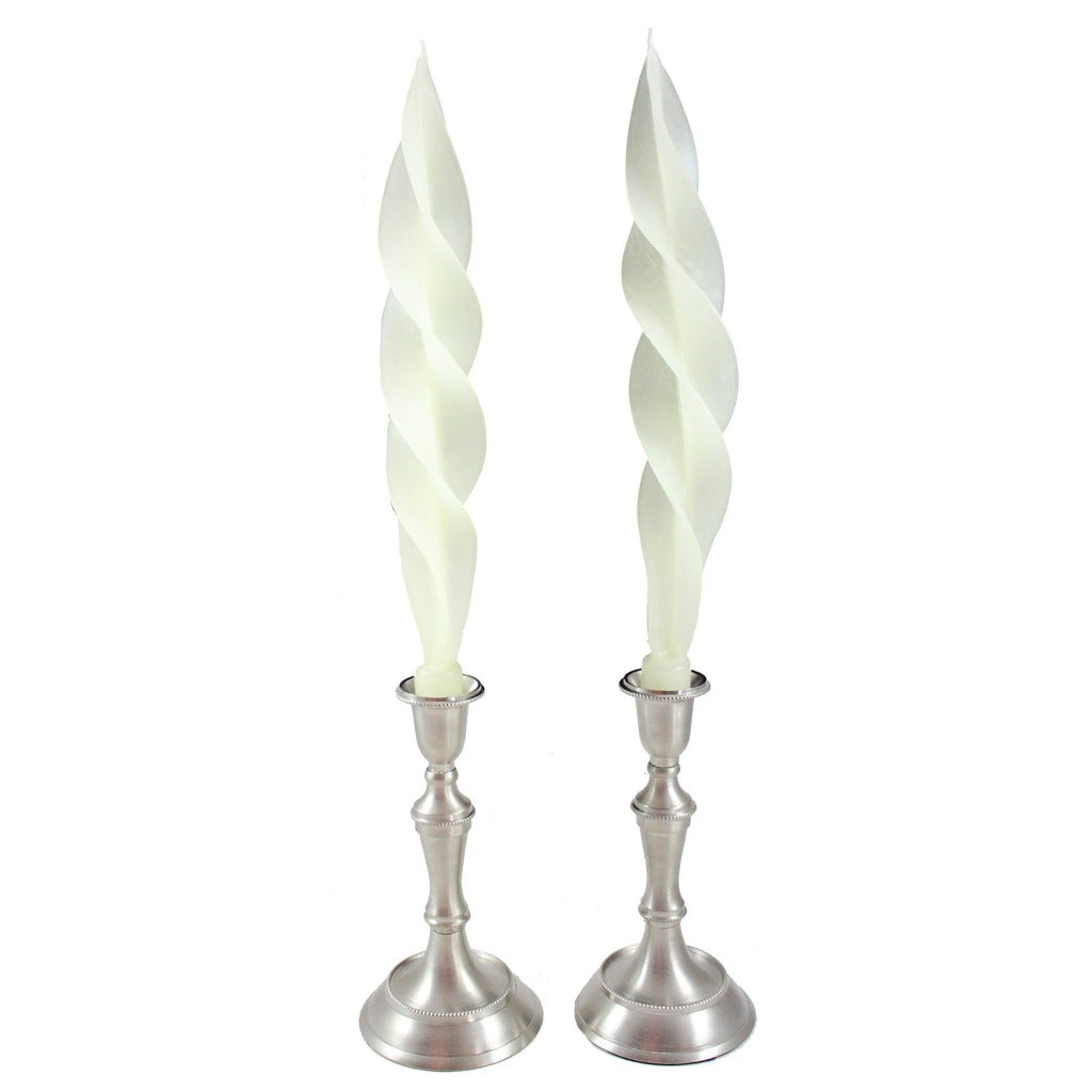 Beeswax Feather Taper Candle  - 12 inches