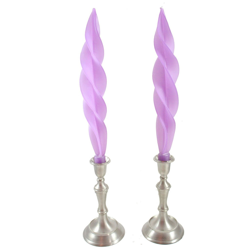 Beeswax Feather Taper Candle  - 12 inches