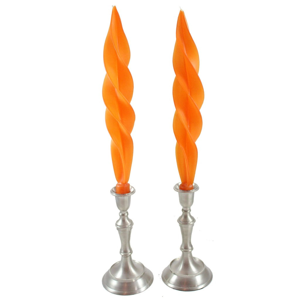 Beeswax Feather Taper Candle  - 12 inches