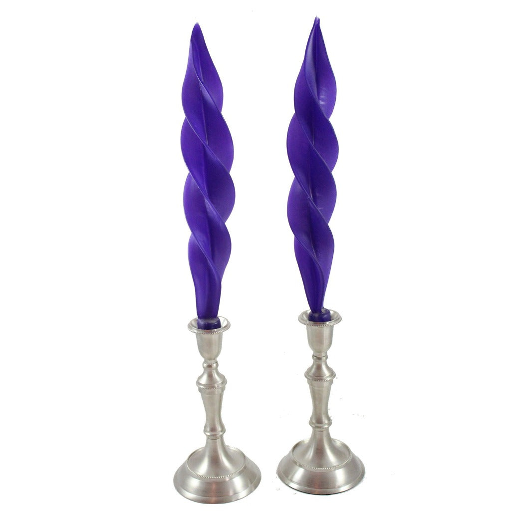 Beeswax Feather Taper Candle  - 12 inches